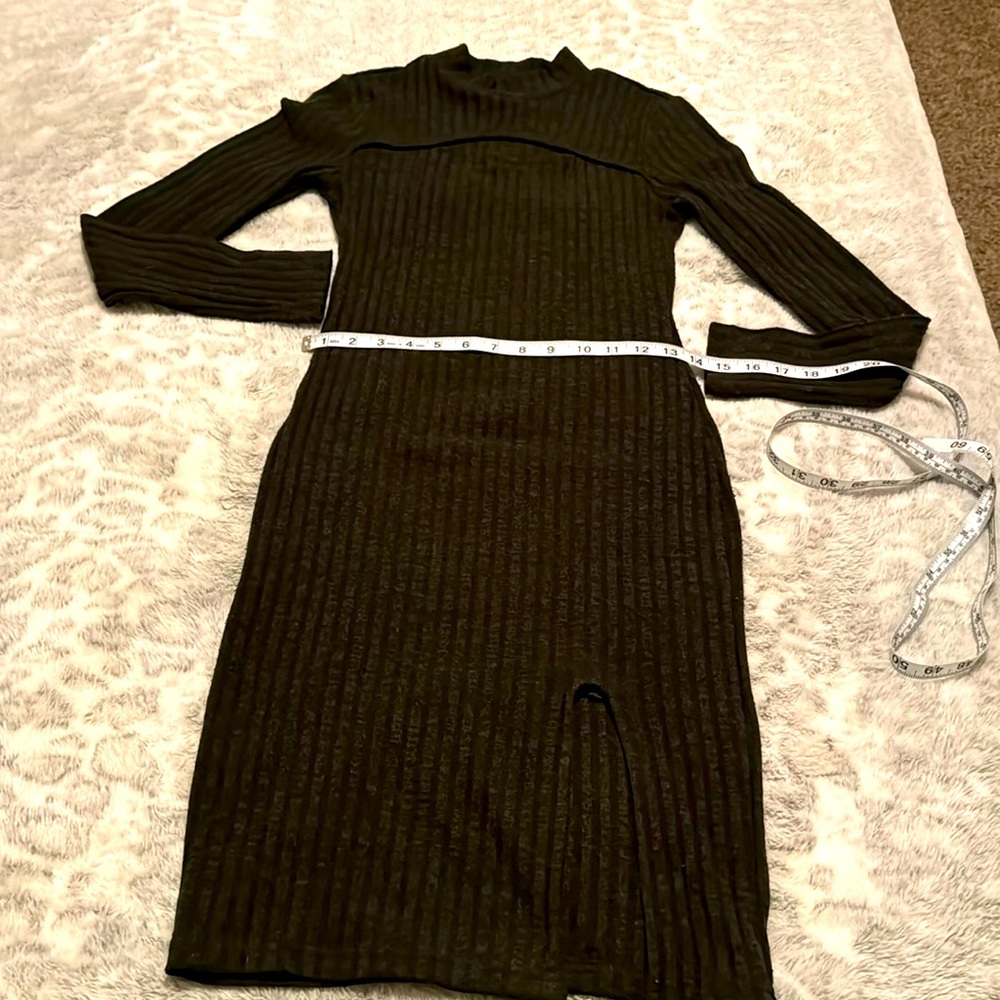 Dark green casual dress